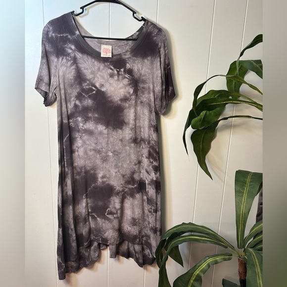 Freeloader Dark Gray Tie-Dye Slip Dress Women’s Size Small - Picture 3 of 11